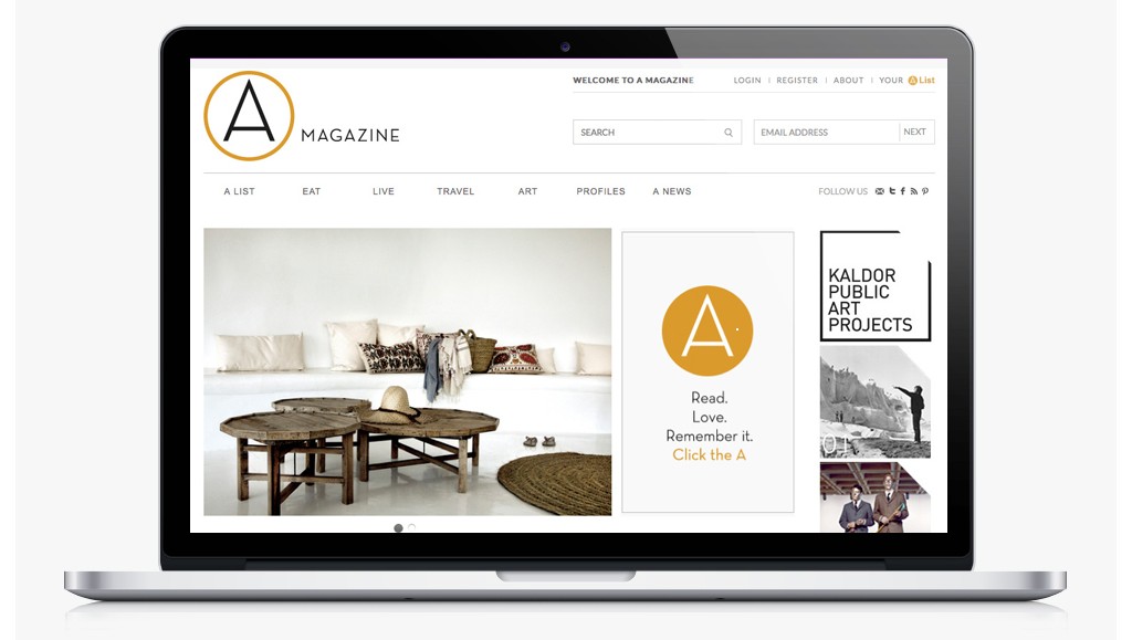 A Magazine Website
