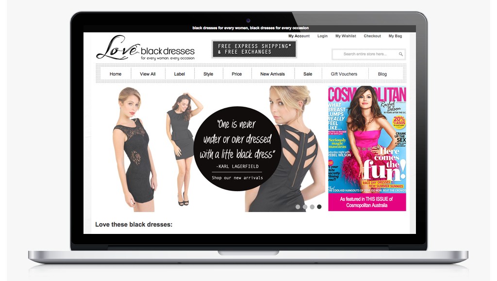 Love Black Dresses Website
