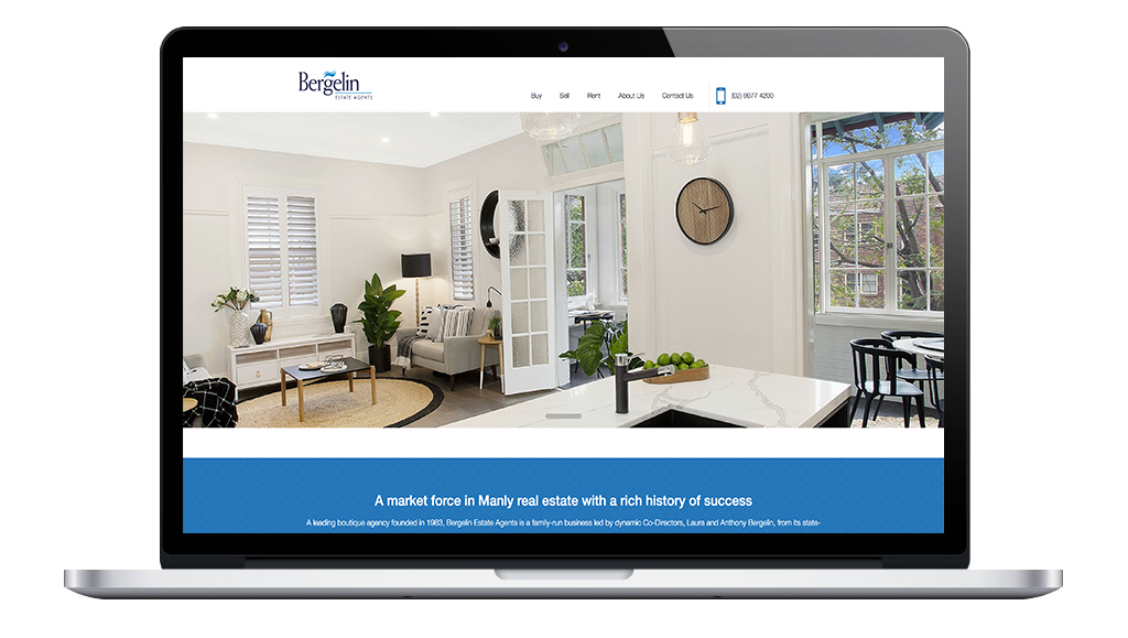 Bergelin Estate Agents Website